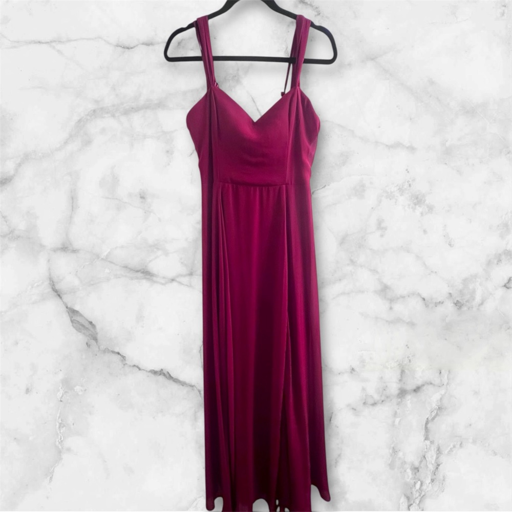City Studio Red Sleeveless Maxi Dress
